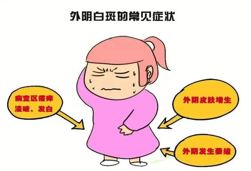 外阴白斑的症状前期到后期都是什么样子的?